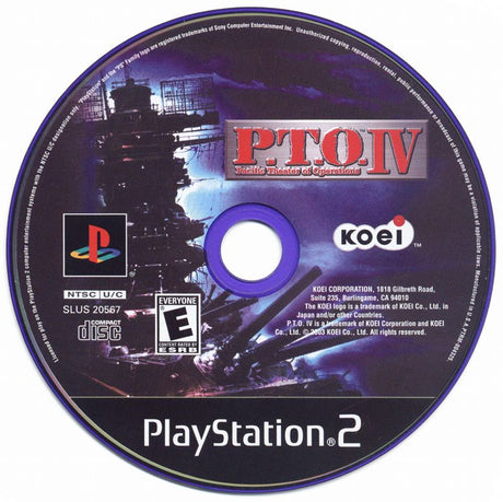 P.T.O. IV Pacific Theater of Operations - PlayStation 2