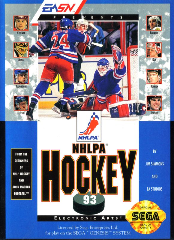 NHLPA Hockey '93 - SEGA Genesis
