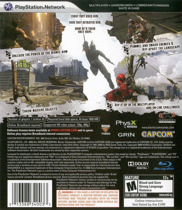 Bionic Commando - PlayStation 3