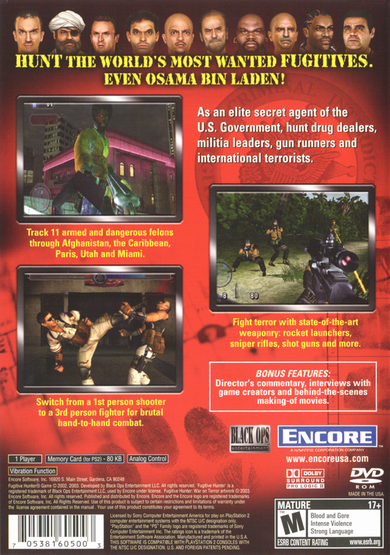 Fugitive Hunter: War on Terror - PlayStation 2
