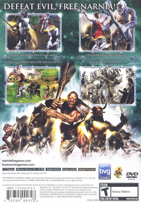 Chronicles of Narnia: The Lion, the Witch and the Wardrobe - PlayStation 2