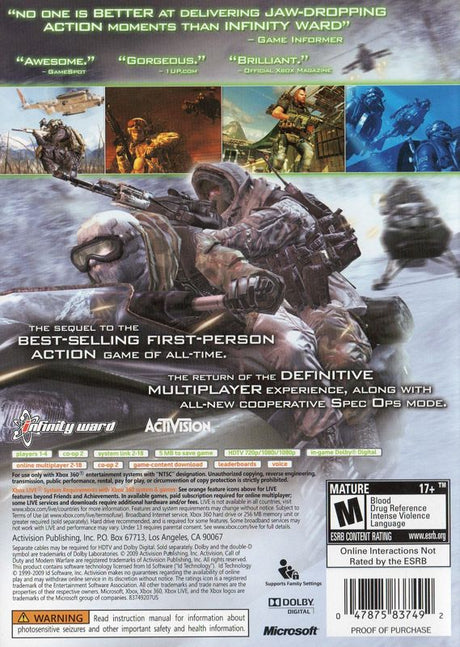 Call of Duty: Modern Warfare 2 - Xbox 360