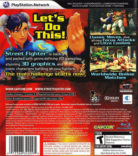 Street Fighter IV - PlayStation 3