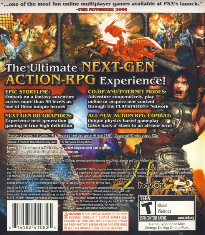 Untold Legends: Dark Kingdom - PlayStation 3