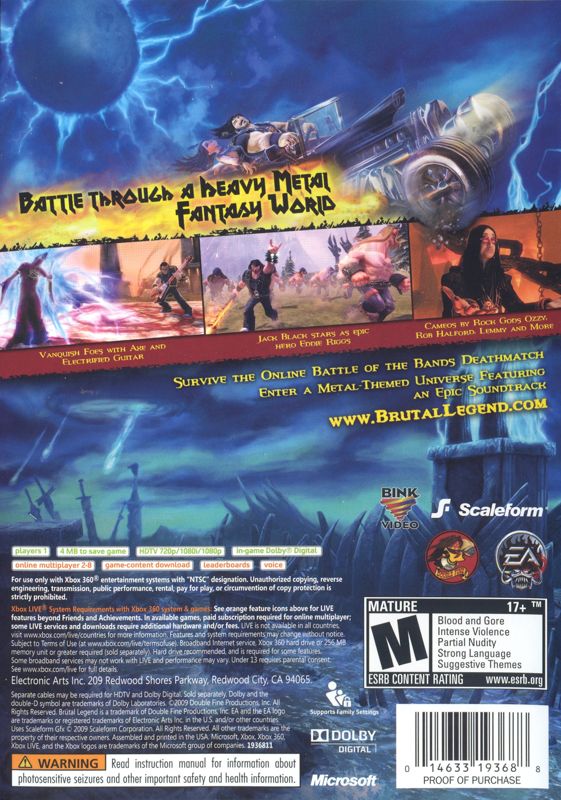Brutal Legend - Xbox 360