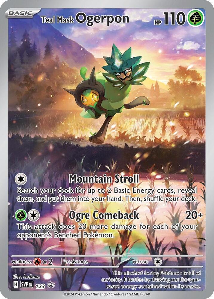 Teal Mask Ogerpon - 123 (123) [SV: Scarlet & Violet Promo Cards]