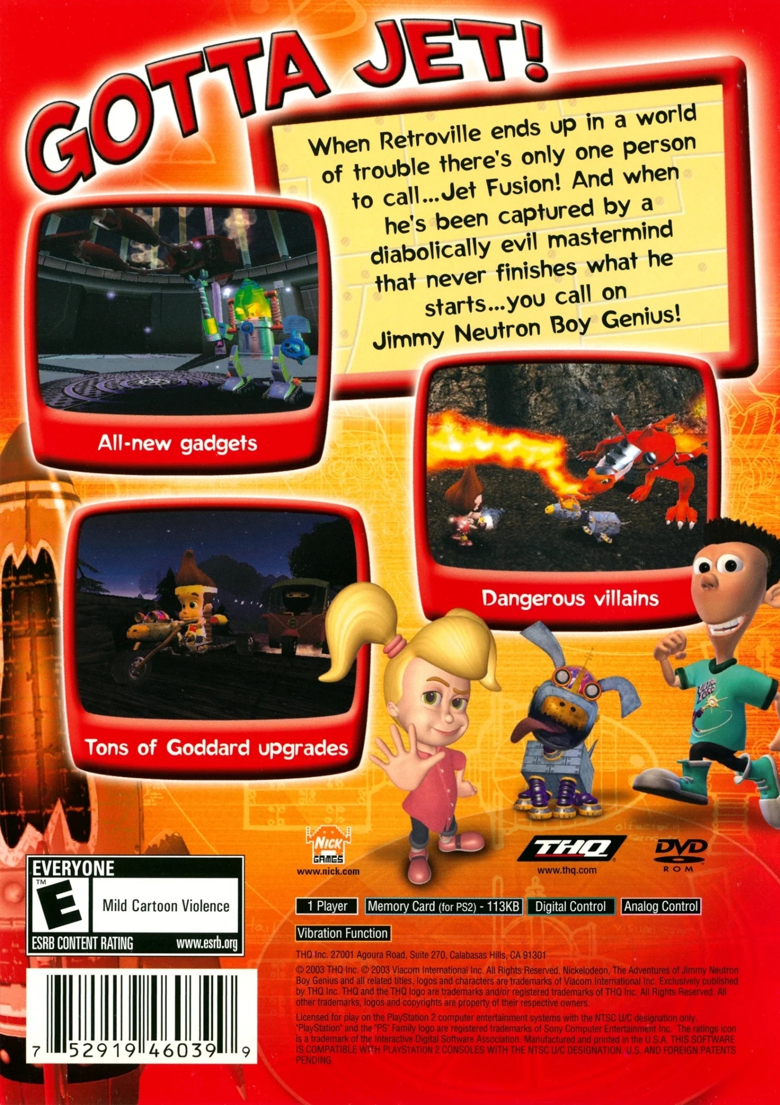The Adventures of Jimmy Neutron: Boy Genius - Jet Fusion - PlayStation 2