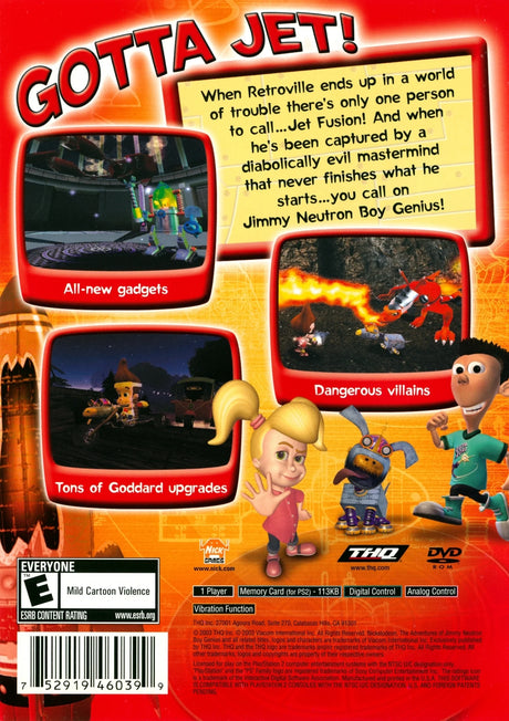 The Adventures of Jimmy Neutron: Boy Genius - Jet Fusion - PlayStation 2