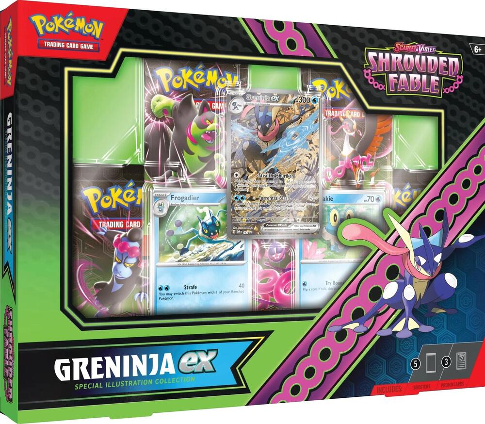 Pokemon TCG: Scarlet & Violet Shrouded Fable Greninja EX Special Illustration Collection
