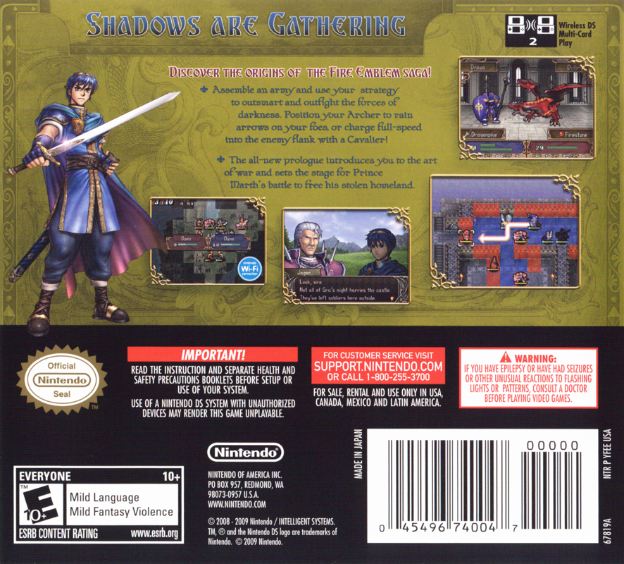 Fire Emblem: Shadow Dragon - Nintendo DS