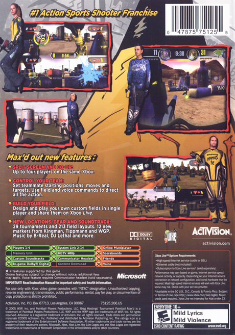 Greg Hastings' Tournament Paintball Max'd - Xbox