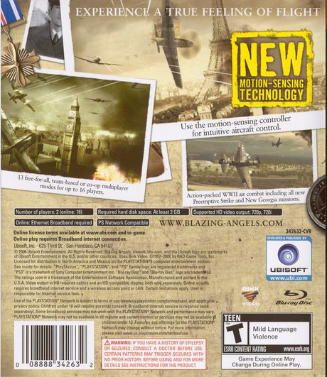 Blazing Angels: Squadrons of WWII - PlayStation 3