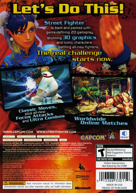 Street Fighter IV - Xbox 360
