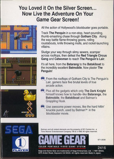 Batman Returns - SEGA Game Gear