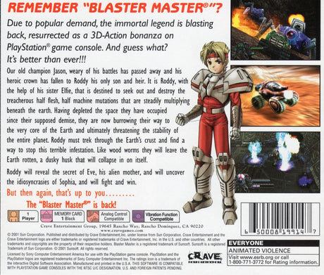 Blaster Master: Blasting Again - PlayStation