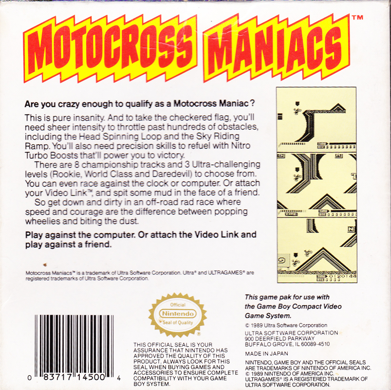 Motocross Maniacs - Game Boy