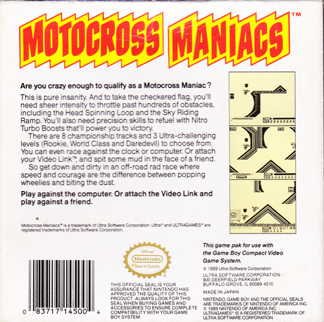 Motocross Maniacs - Game Boy
