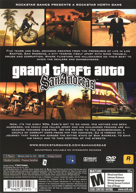 Grand Theft Auto: San Andreas - PlayStation 2