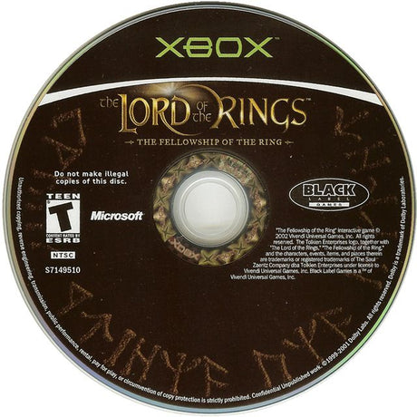 Lord of the Rings: The Fellowship of the Ring - Xbox