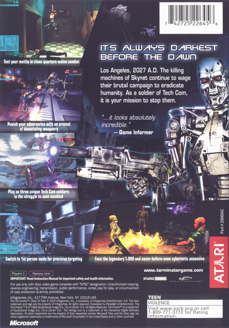 The Terminator: Dawn of Fate - Xbox