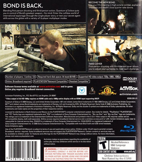 007 Quantum of Solace - PlayStation 3