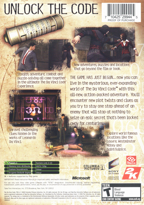 Da Vinci Code - Xbox