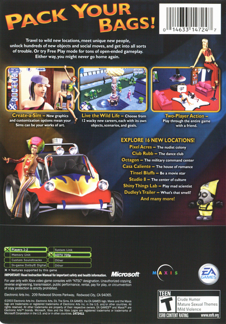 The Sims: Bustin' Out - Xbox