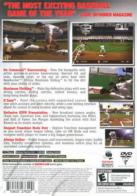 Major League Baseball 2K5 - PlayStation 2