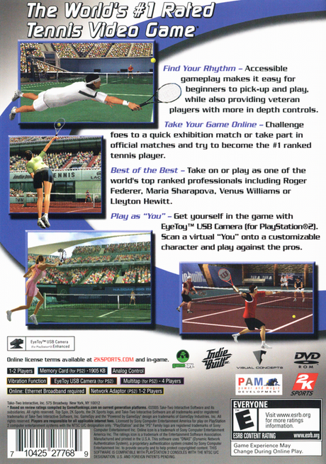 Top Spin - PlayStation 2