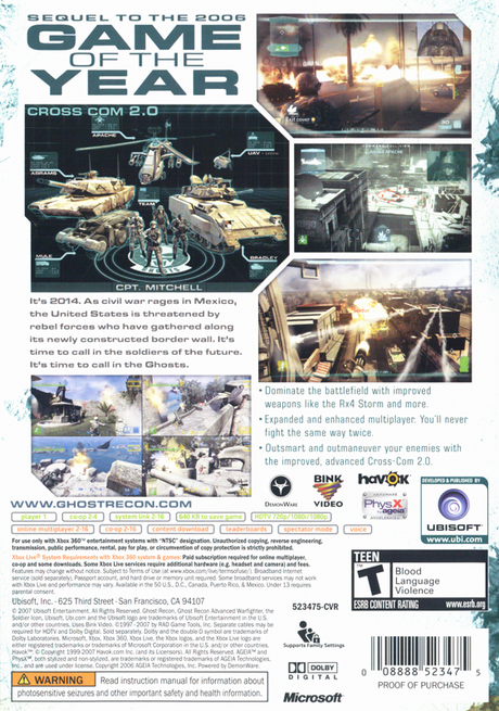 Tom Clancy's Ghost Recon: Advanced Warfighter 2 - Xbox 360