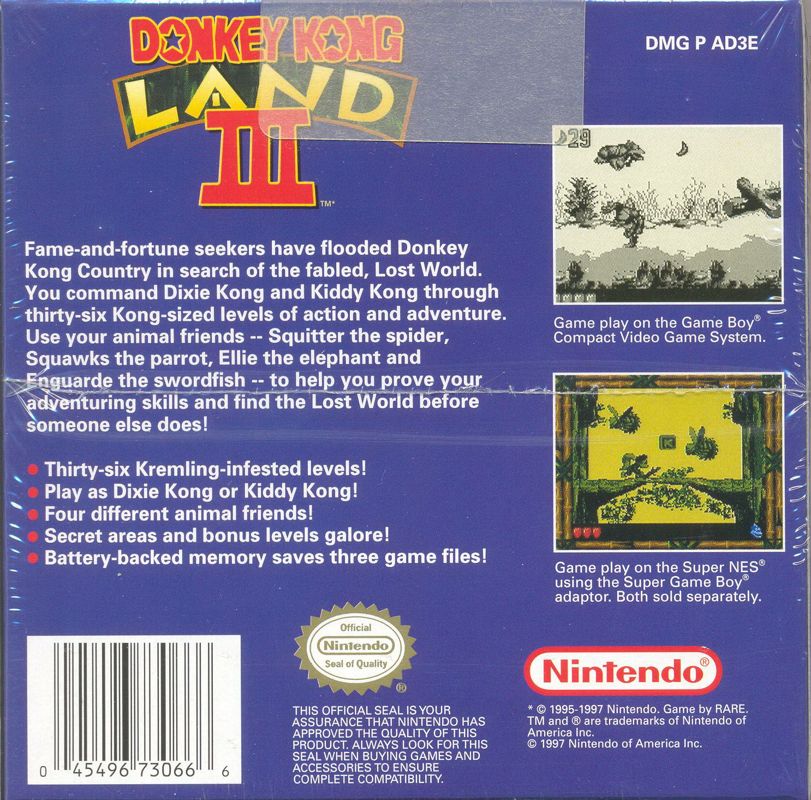 Donkey Kong Land III - Game Boy
