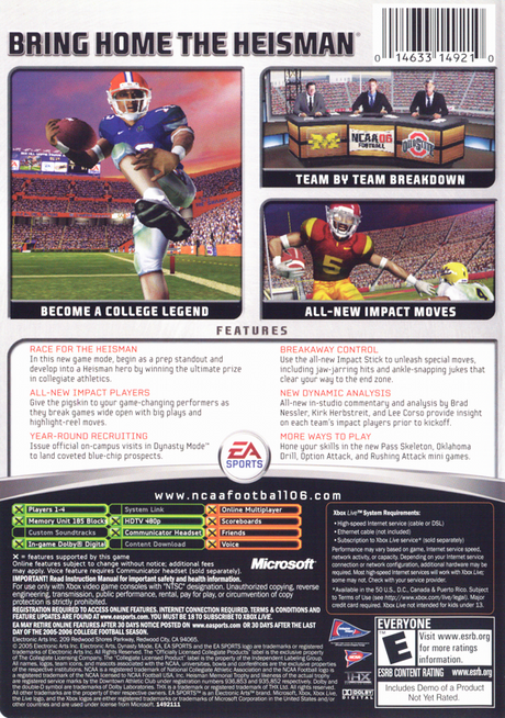 NCAA Football 06 - Xbox