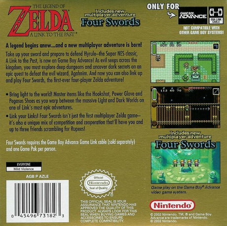 Legend of Zelda: A Link to the Past / Four Swords - Game Boy Advance