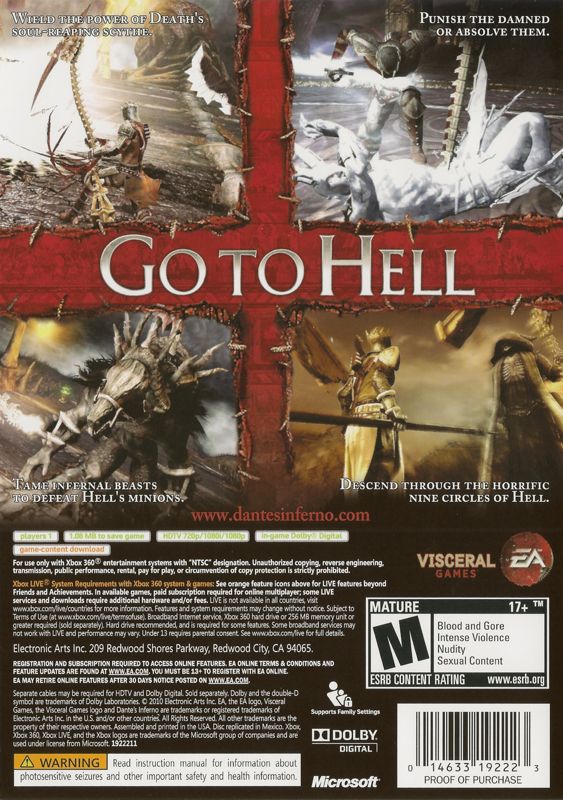 Dante's Inferno - Xbox 360