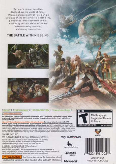 Final Fantasy XIII - Xbox 360