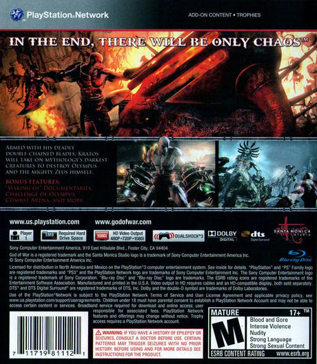 God of War III - PlayStation 3