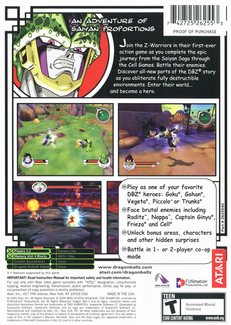 Dragon Ball Z: Sagas - Xbox