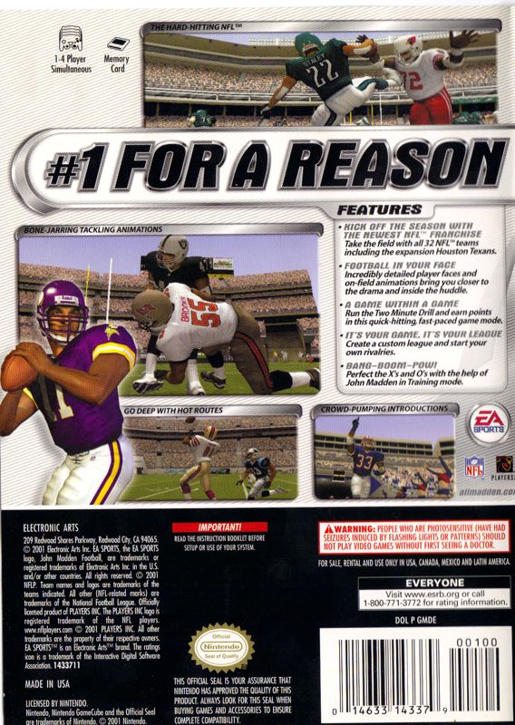Madden NFL 2002 - GameCube
