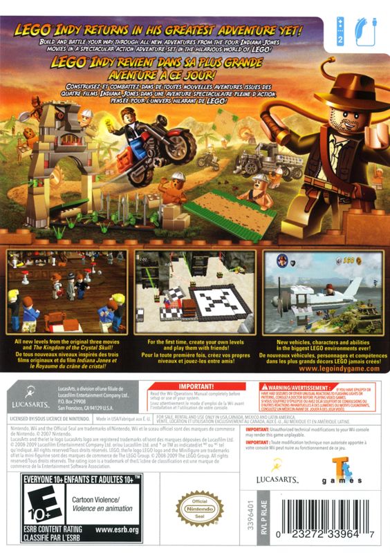 LEGO Indiana Jones 2: The Adventure Continues - Wii