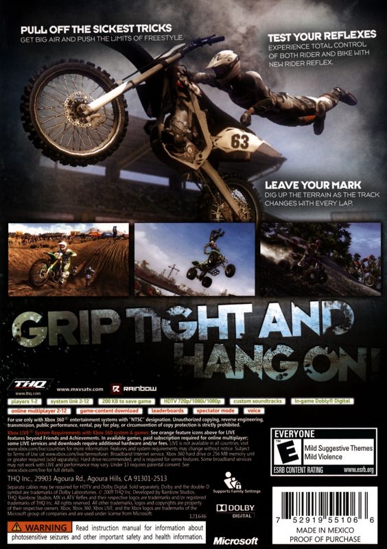 MX vs. ATV Reflex - Xbox 360