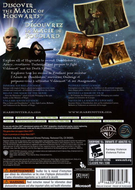 Harry Potter and the Order of the Phoenix - Xbox 360