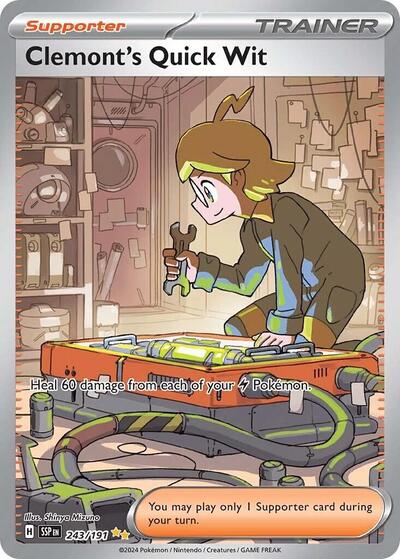 Clemont's Quick Wit - 243/191 (243/191) [SV08: Surging Sparks]