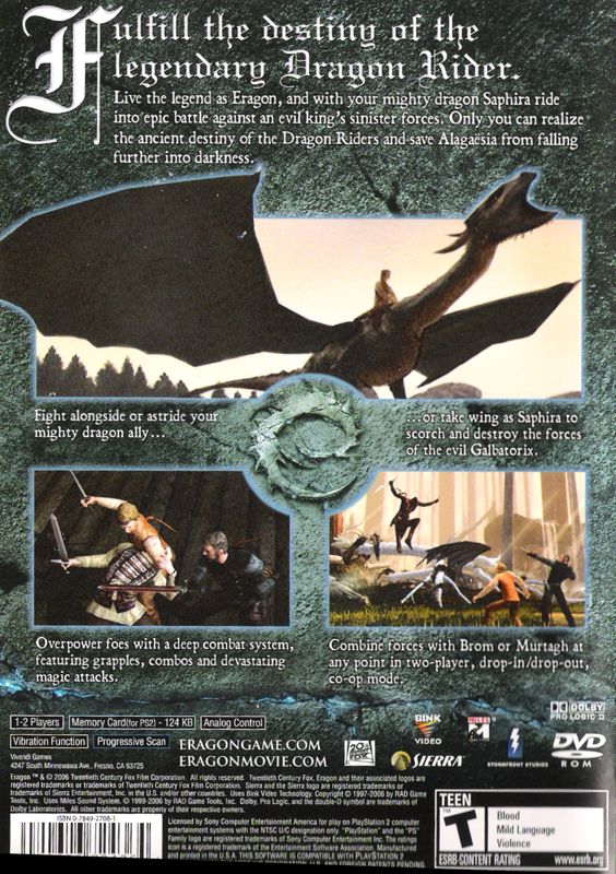 Eragon - PlayStation 2