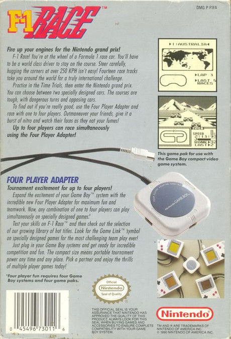 F-1 Race - Game Boy