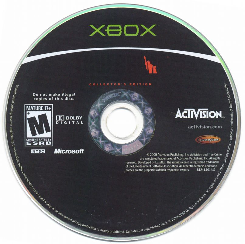 True Crime: New York City - Collector's Edition - Xbox