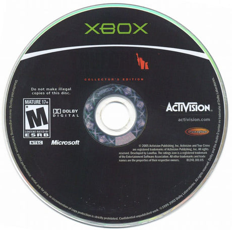True Crime: New York City - Collector's Edition - Xbox