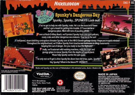 Rocko's Modern Life: Spunky's Dangerous Day - Super Nintendo