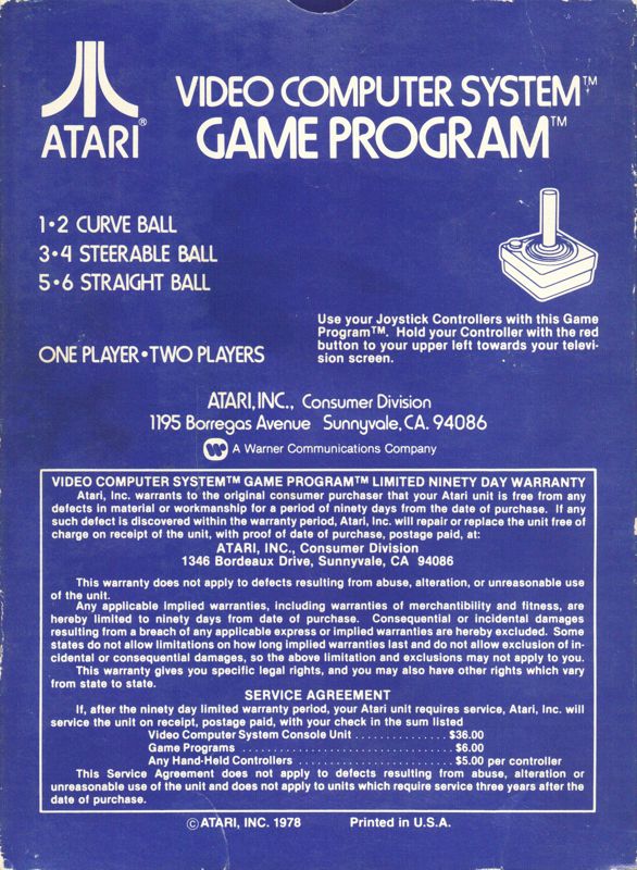 Bowling - Atari 2600