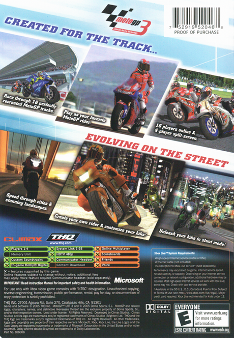 MotoGP: Ultimate Racing Technology 3 - Xbox