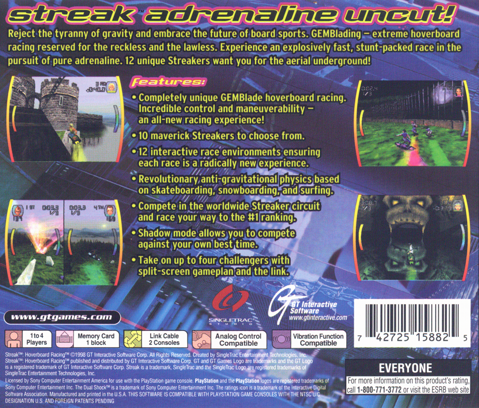 Streak Hoverboard Racing - PlayStation